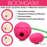 Bloomgasm Rose Duet Sucking & Vibrating Silicone Duo